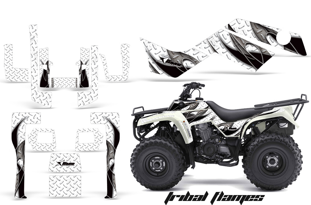 Kawasaki Bayou 250 Graphics TFlames BW